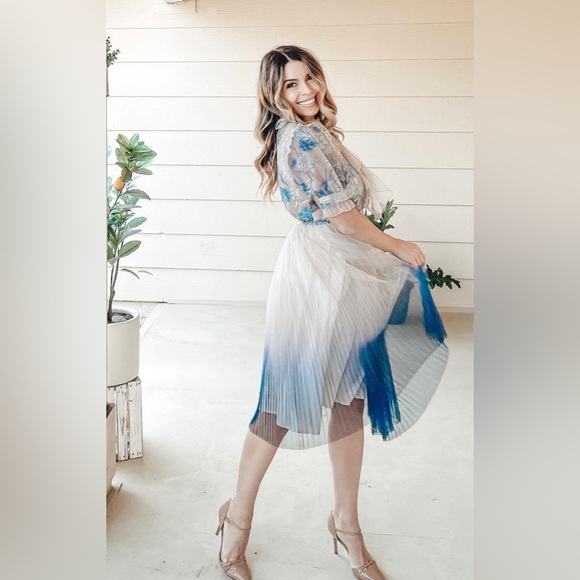 CHICWISH Size S/M - Gradient Mesh Tulle Pleated Dress - Picture 10 of 14